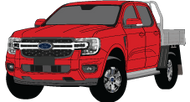 Ford Ranger 2022 to Current -- Double CabChassis XLT - Next Generation