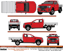 Load image into Gallery viewer, Ford Ranger 2022 to Current -- Super-CabChassis (extra Cab) XL - Next Generation
