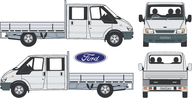 Ford Transit 2004 to 2007 -- Double Cab Cab Chassis – FastCars