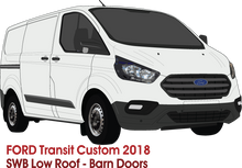 Load image into Gallery viewer, Ford Transit Custom 2018 to Current -- SWB - Low Roof - Barn Doors
