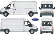 Ford Transit 2004 to 2007 -- LWB van  Medium Roof