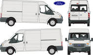 Ford Transit 2007 to 2013 -- LWB van  Medium Roof