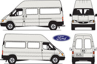 Ford Transit 2000 to 2004 -- MWB van - High Roof