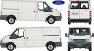 Ford transit 2007 to 2013 -- MWB van  Low Roof