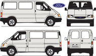 Ford Transit 2000 to 2004 -- SWB van  Low Roof