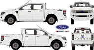 Ford Ranger 2011 to 2015 -- Double Cab  4X4 / Hi-Rider ute
