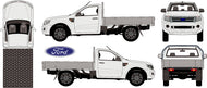 Ford Ranger 2015 to 2017 -- Single Cab  Cab Chassis