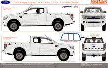 Load image into Gallery viewer, Ford Ranger 2011 to 2015 -- Super Cab  4X4 / 4X2 Hi-Rider Pickup ute
