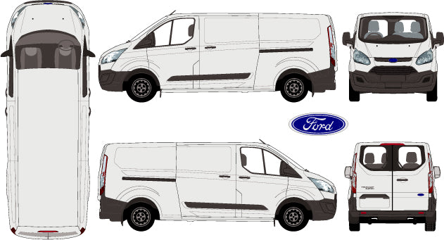Ford Transit Custom 2015 to 2017 -- LWB van