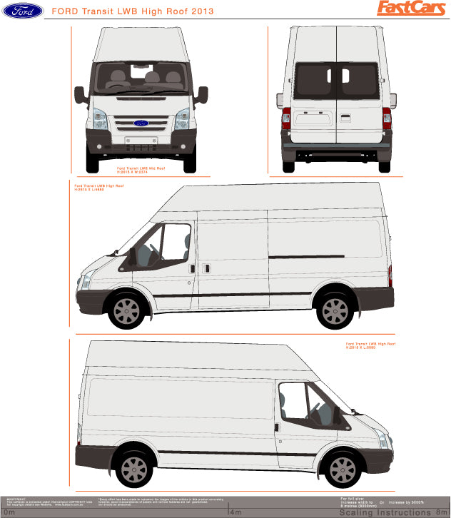 Ford Transit 2013 to 2017 -- LWB van High Roof