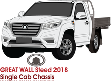 Load image into Gallery viewer, GWM Great Wall 2018 to 2020 -- Steed - Single Cab  Cab Chassis
