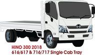 Hino 300 2018 to Current  Single Cab - Steel Dropside Tray