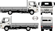 Load image into Gallery viewer, Hino 300 2010 to 2013 -- Slim Body  Flat-Bed Rear
