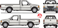 Holden Rodeo 1996 to 2000 -- Single Cab Pickup Ute