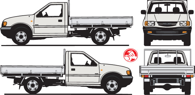 Holden Rodeo 2000 to 2004 -- Single Cab Cab Chassis – FastCars Vehicle ...