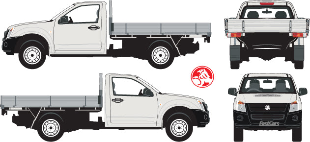 Holden Rodeo 2007 to 2008 -- Single Cab Cab Chassis – FastCars Vehicle ...