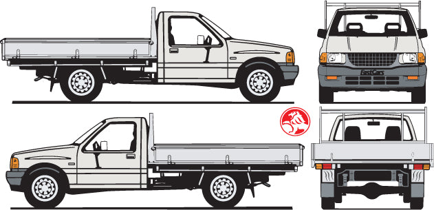 Holden Rodeo 1996 to 2000 -- Single Cab Chassis – FastCars Vehicle ...