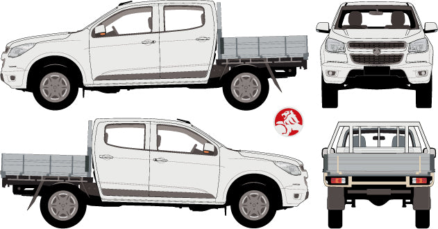 Holden Colorado 2013 to 2015 -- Double Cab  Cab Chassis