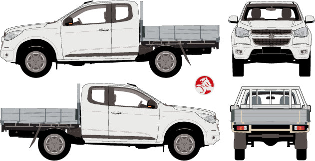 Holden Colorado 2013 to 2015 -- Space Cab  Cab Chassis