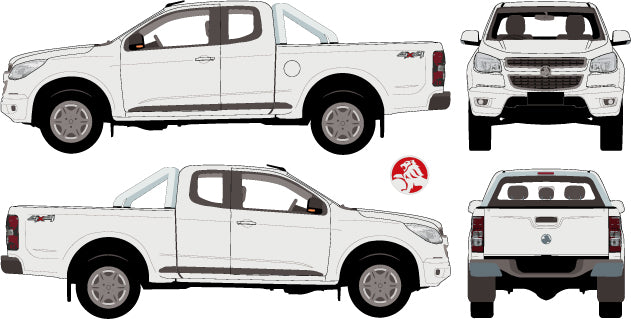Holden Colorado 2013 to 2015 -- Space Cab  Pickup ute