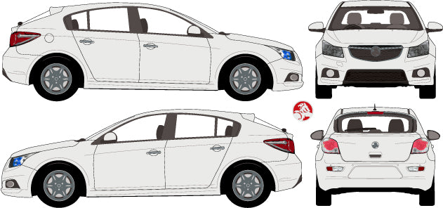 Holden Cruze 2013 to 2015 -- 4 Door Hatch