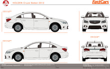 Load image into Gallery viewer, Holden Cruze 2013 to 2015 -- Sedan

