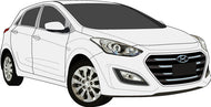 Hyundai i30 2017 to 2018 5 Door Hatch