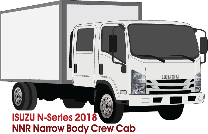 Isuzu N-Series 2018 to Current -- Crew Cab  NRL/NLS Narrow Cab