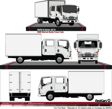 Load image into Gallery viewer, Isuzu N-Series 2018 to Current -- Crew Cab  NRL/NLS Narrow Cab
