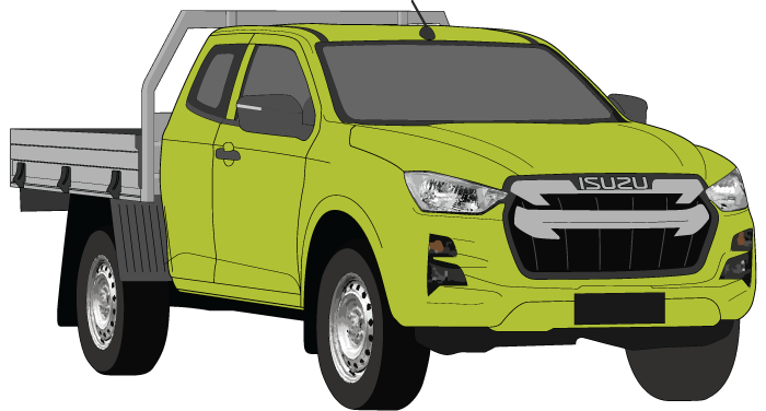 Isuzu D-Max 2021 to Current -- Space Cab - Cab Chassis SX