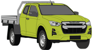 Isuzu D-Max 2021 to Current -- Space Cab - Cab Chassis SX