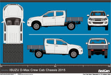 Load image into Gallery viewer, Isuzu D-Max 2015 to 2017 -- Double Cab  Cab Chassis
