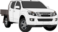 Isuzu D-Max 2017 to 2021 -- Double Cab  Cab Chassis