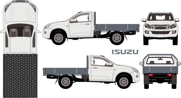 Isuzu D-Max 2015 to 2017 -- Single Cab Chassis
