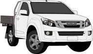 Isuzu D-Max 2017 to 2021 -- Single Cab Chassis