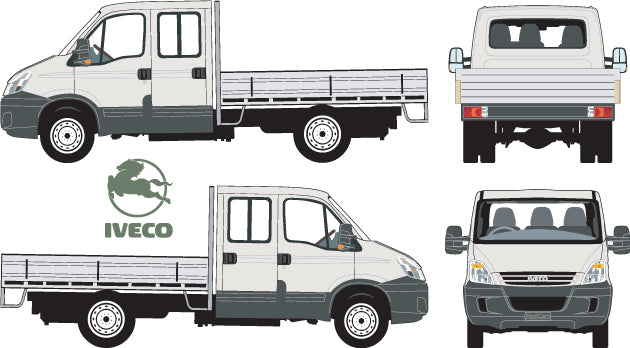 Iveco Daily 2007 to 2014 -- Double Cab Chassis