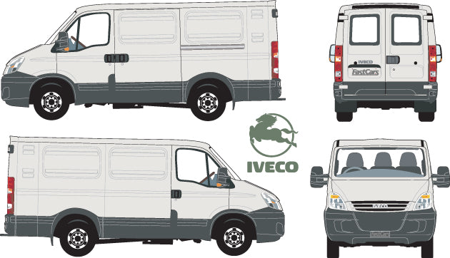 Iveco Daily 2007 to 2014 -- SWB Van Low Roof