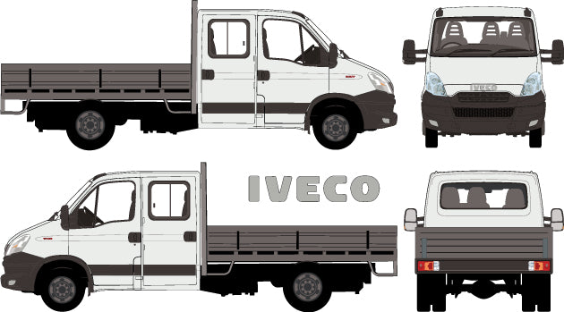 Iveco Daily 2014 to 2018 -- Double Cab Chassis