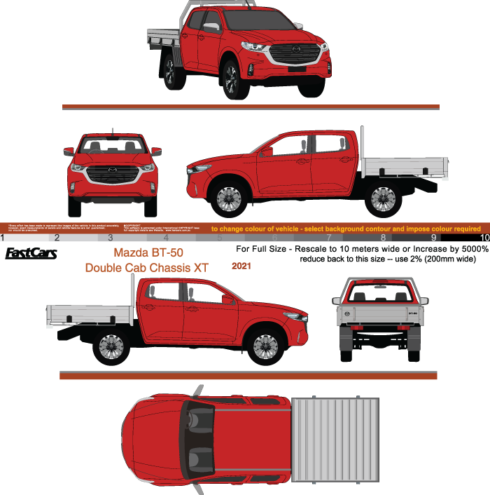 Mazda BT-50 2021 to Current -- Double Cab Chassis XT – FastCars Vehicle ...