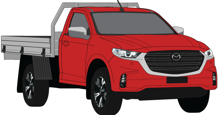 Mazda BT-50 2021 to Current -- Single CabChassis XT