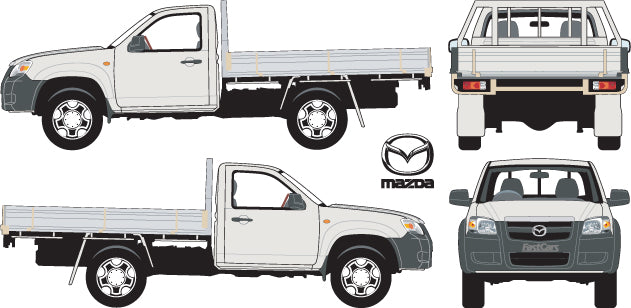 Mazda BT-50 2007 to 2013 -- Single Cab Chassis