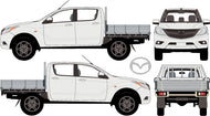 Mazda BT-50 2013 to 2015 -- Double Cab Cab Chassis