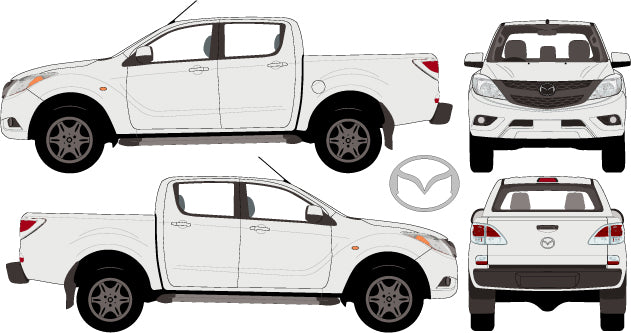 Mazda BT-50 2013 to 2015 -- Double Cab Pickup Ute