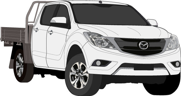 Mazda BT-50 2017 to 2021 -- Double Cab Cab Chassis