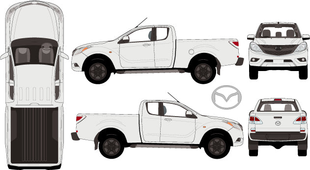 Mazda BT-50 2015 to 2017 --  Extra Cab Pickup Ute