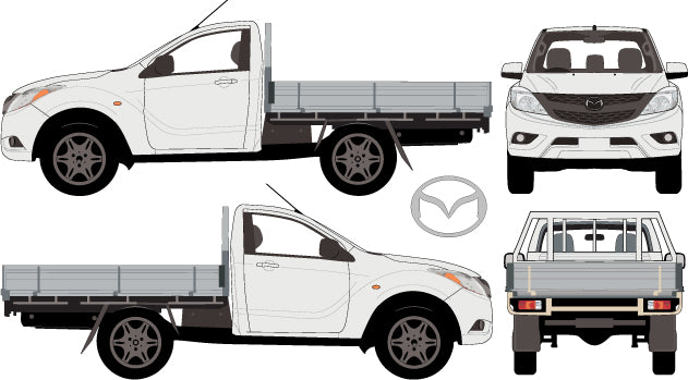 Mazda BT-50 2013 to 2015 -- Single Cab Chassis