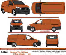 Load image into Gallery viewer, Mercedes Vito 2022 to Current --MWB Liftup Tailgate
