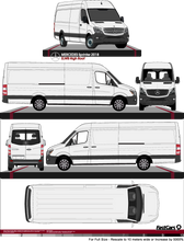 Load image into Gallery viewer, Mercedes Sprinter 2018 to Current -- Extra LWB  - High Roof
