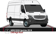 Mercedes Sprinter 2018 to Current -- LWB - High Roof