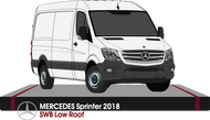 Mercedes Sprinter 2018 to Current -- SWB - Low Roof